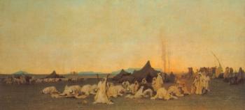 Gustave Guillaumet : Evening Prayer in the Sahara